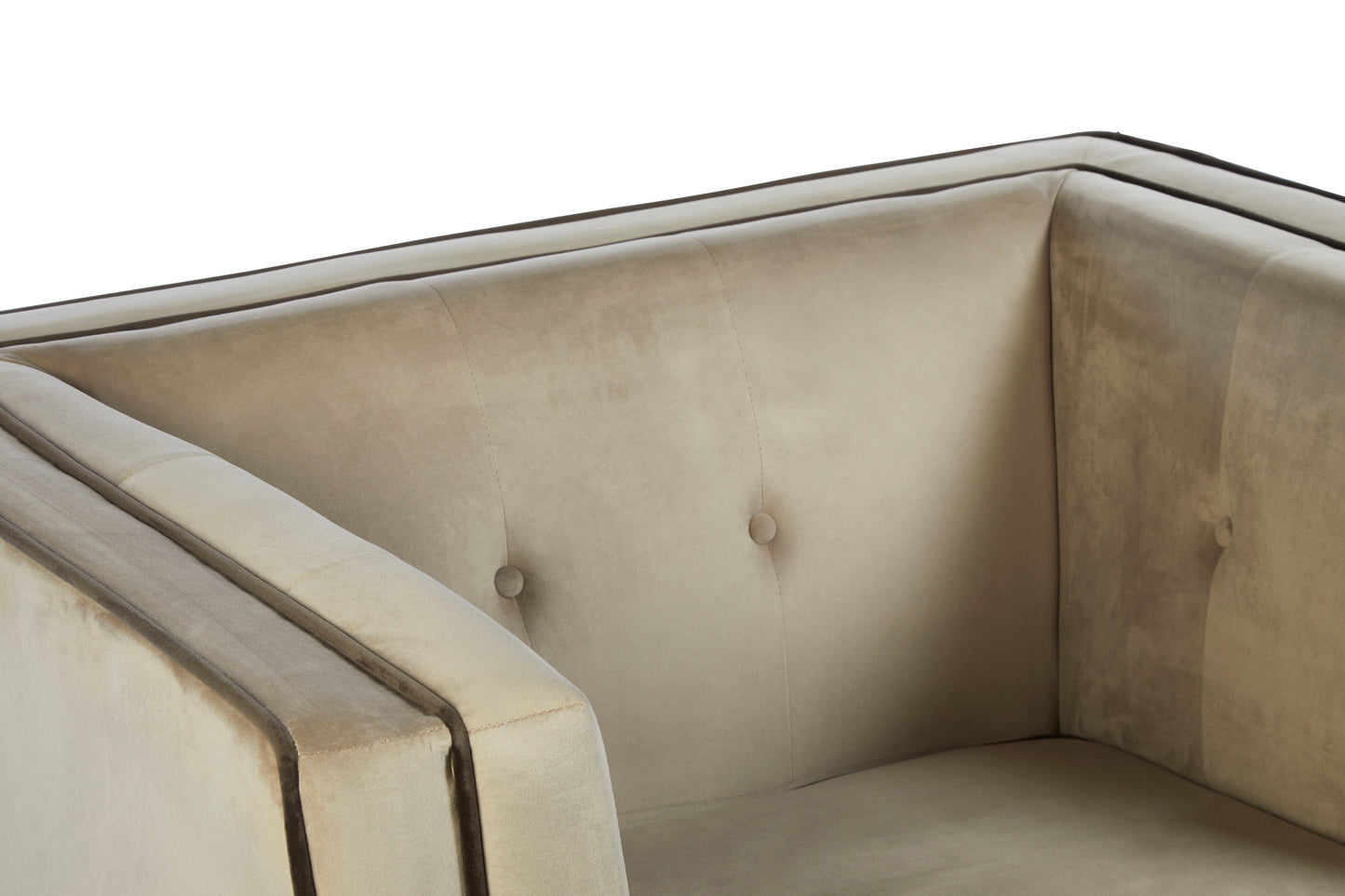 Ardela & Co Fenwick Mink Velvet Chair