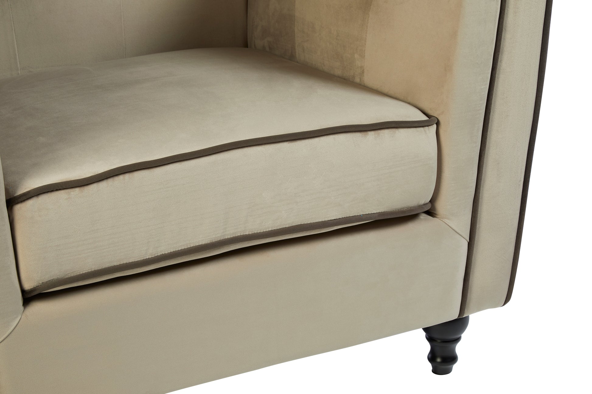 Ardela & Co Fenwick Mink Velvet Chair