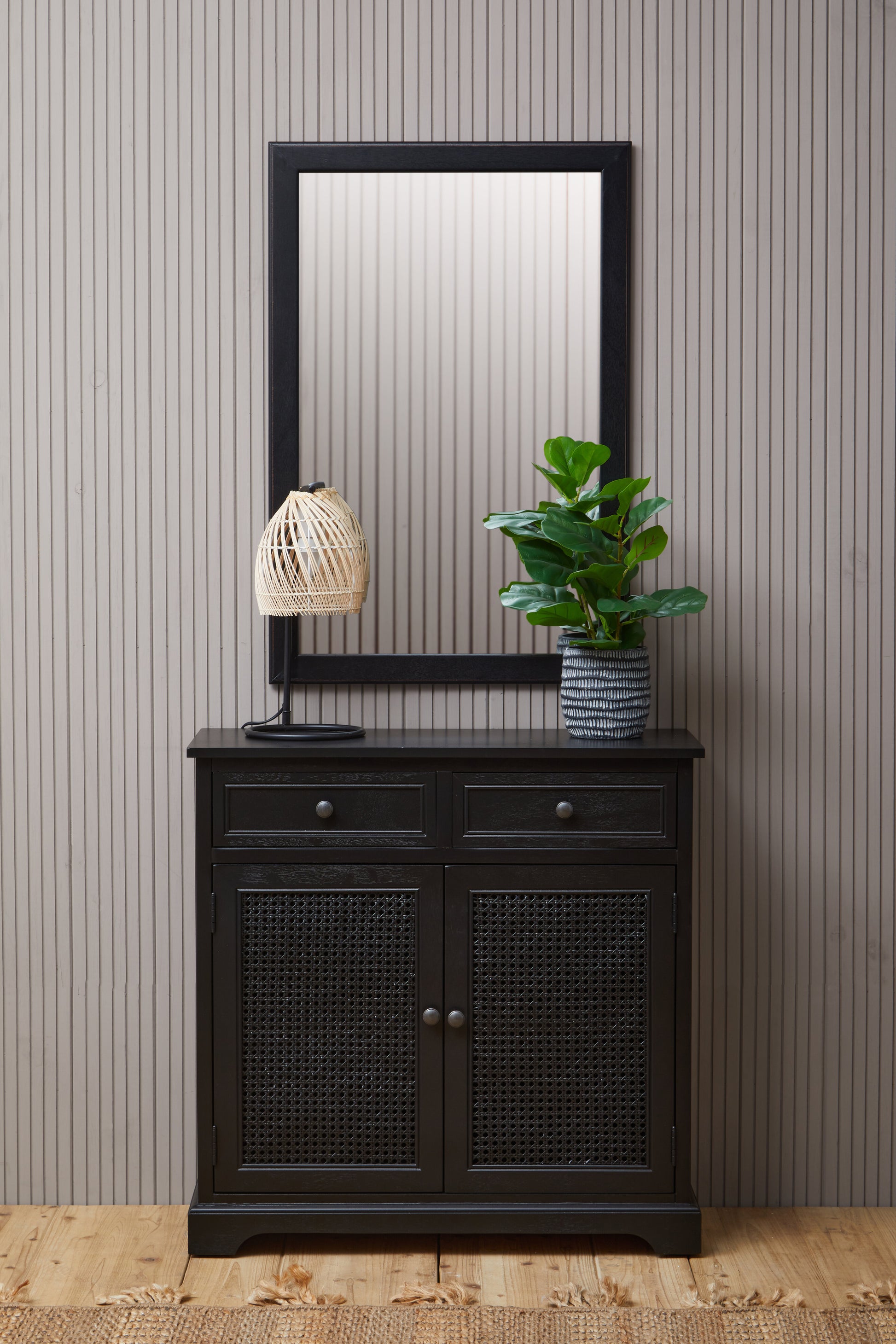 Ardela & Co Hearth Black Wooden Sideboard