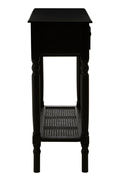 Ardela & Co Hearth Two Drawer Black Finish Console Table