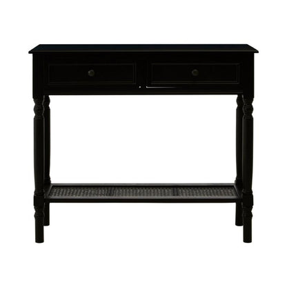 Ardela & Co Hearth Two Drawer Black Finish Console Table