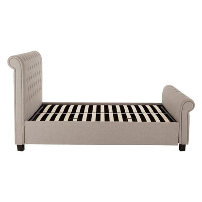 Ardela & Co Oriane Light Grey Ottoman King Bed