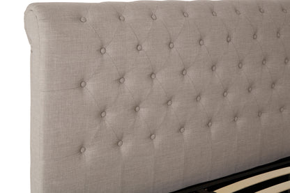Ardela & Co Oriane Light Grey Ottoman King Bed