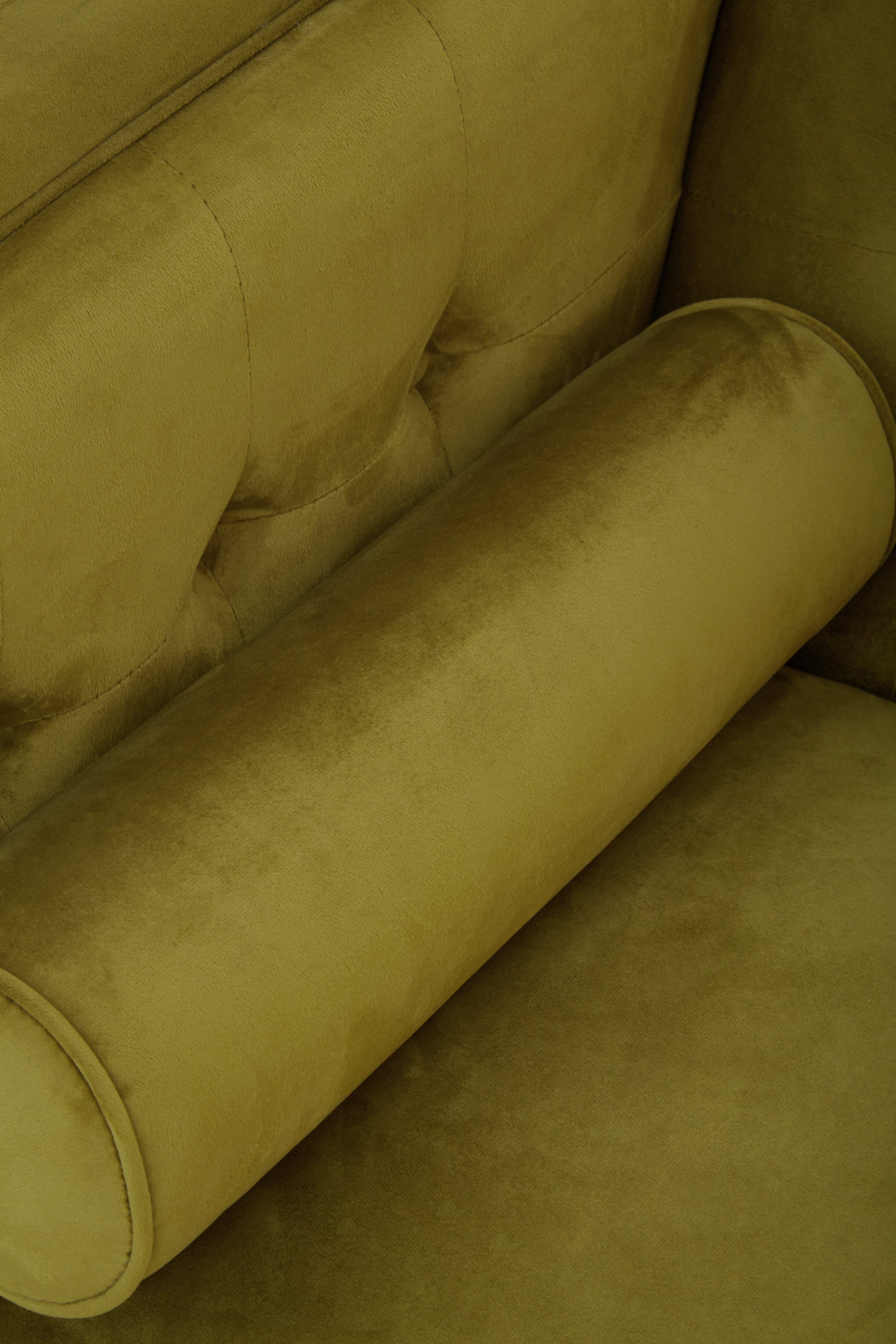 Ardela & Co Hestia Three Seat Olive Velvet Sofa