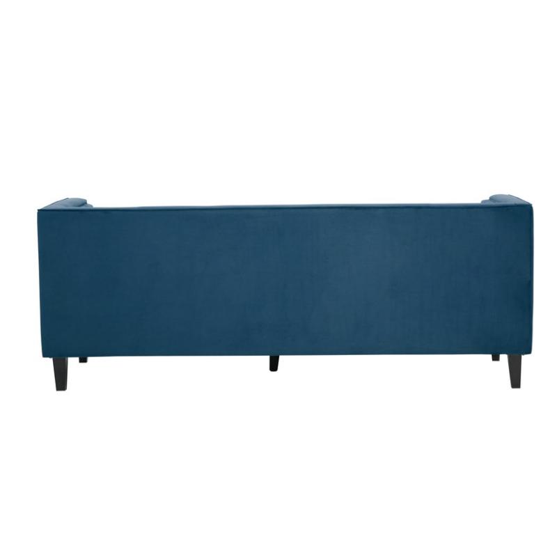 Ardela & Co Hestia Three Seat Blue Velvet Sofa