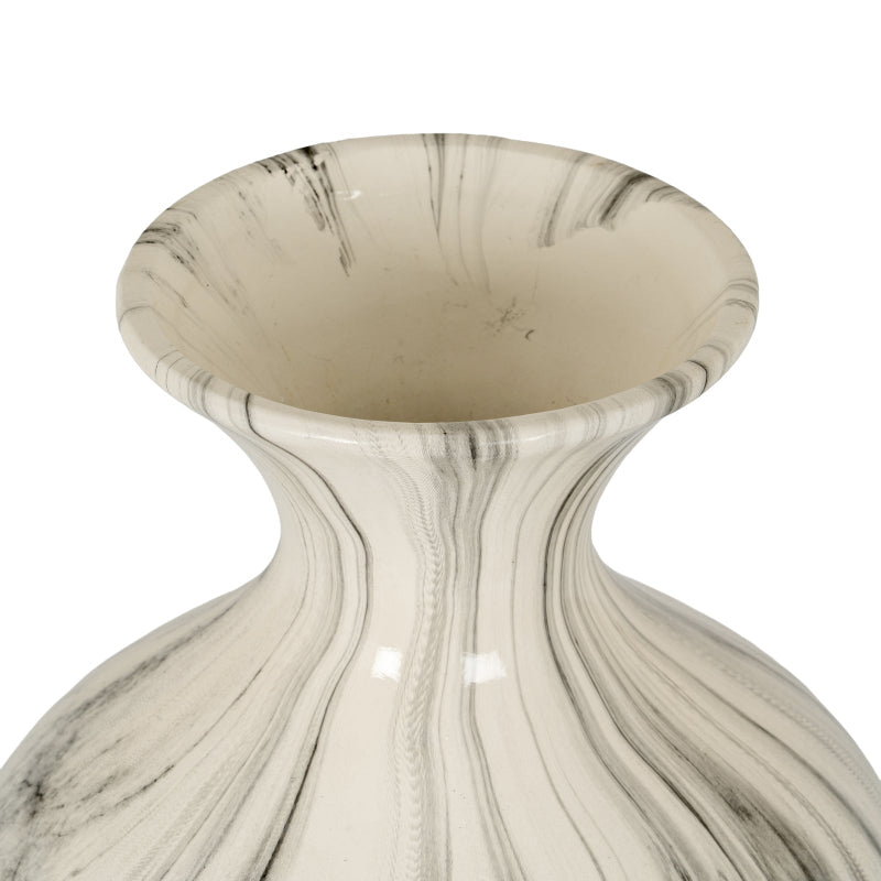 Hill Interiors Marble Ellipse Large Vase