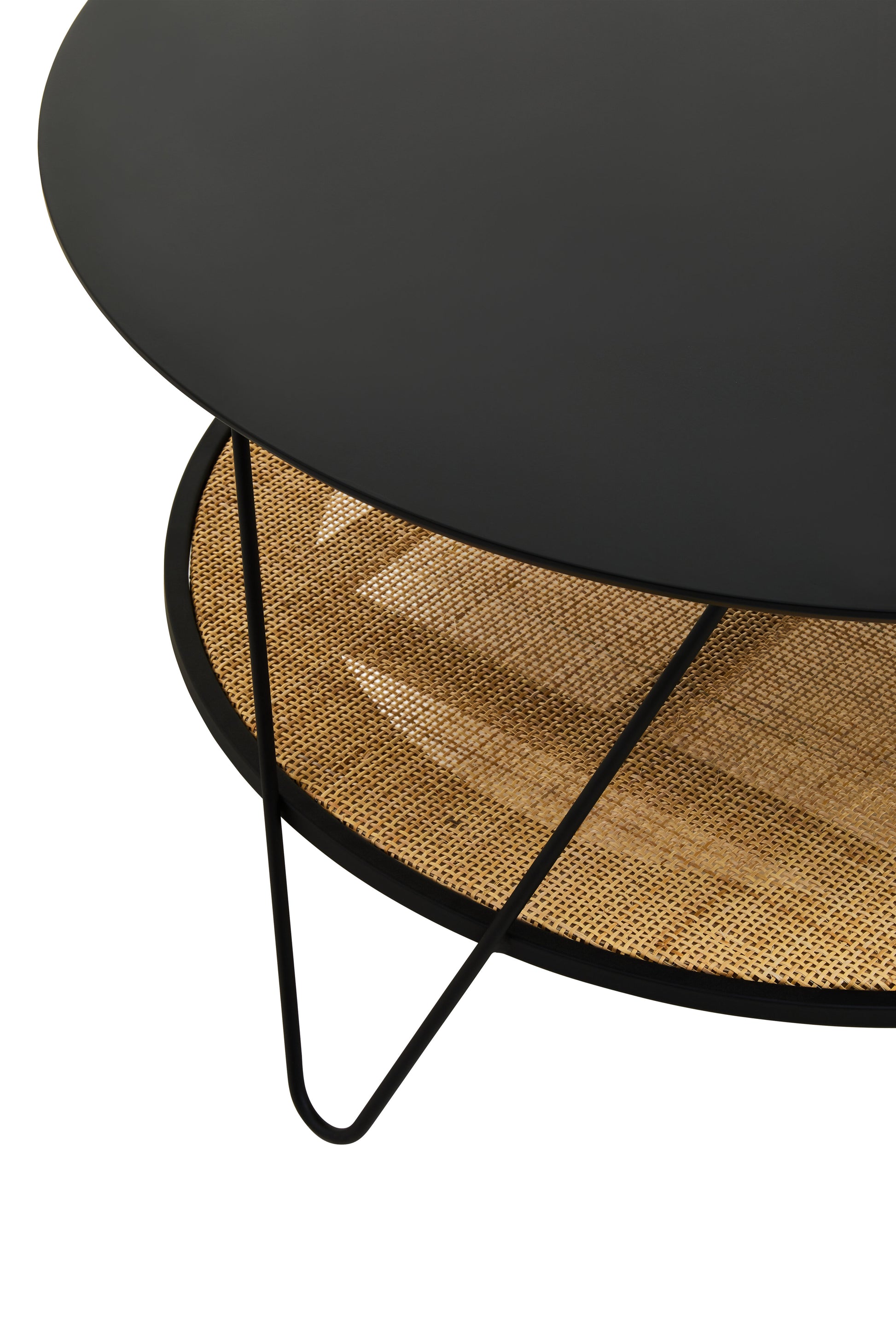 Ardela & Co Dreston Rattan And Metal Coffee Table