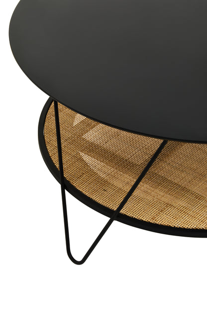 Ardela & Co Dreston Rattan And Metal Coffee Table