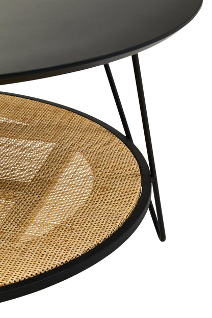 Ardela & Co Dreston Rattan And Metal Coffee Table