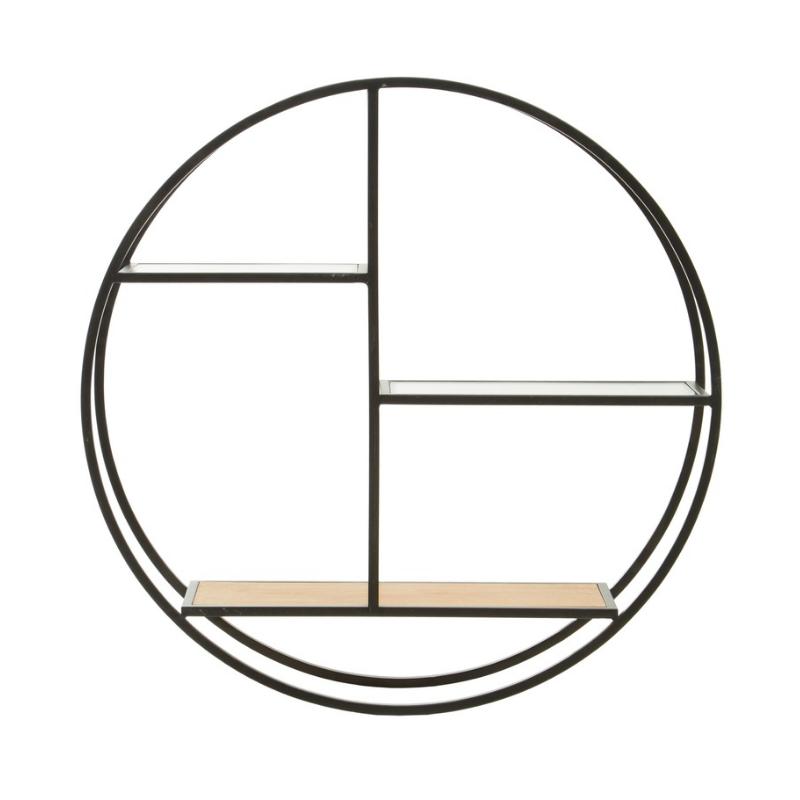 Ardela & Co Manhattan Round Metal Wall Shelf