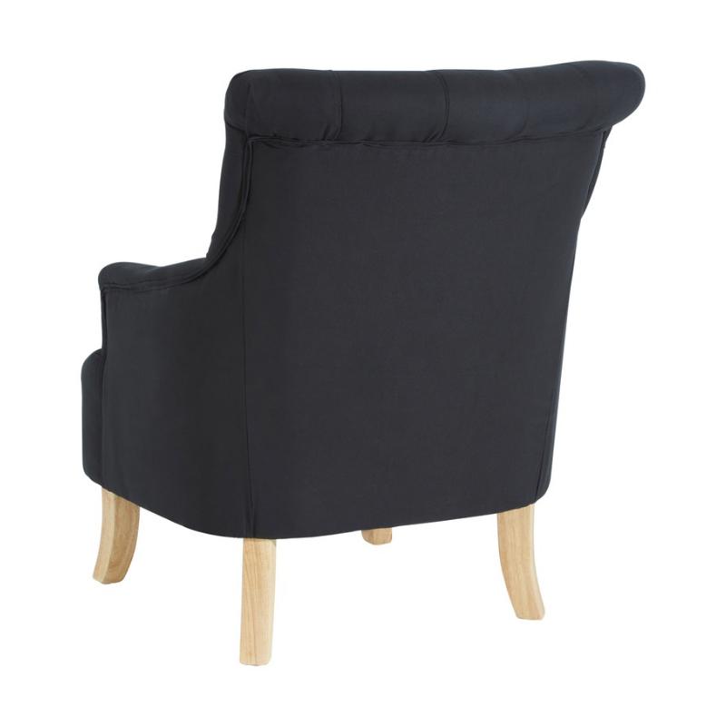 Ardela & Co Hemsley Black Cotton Armchair