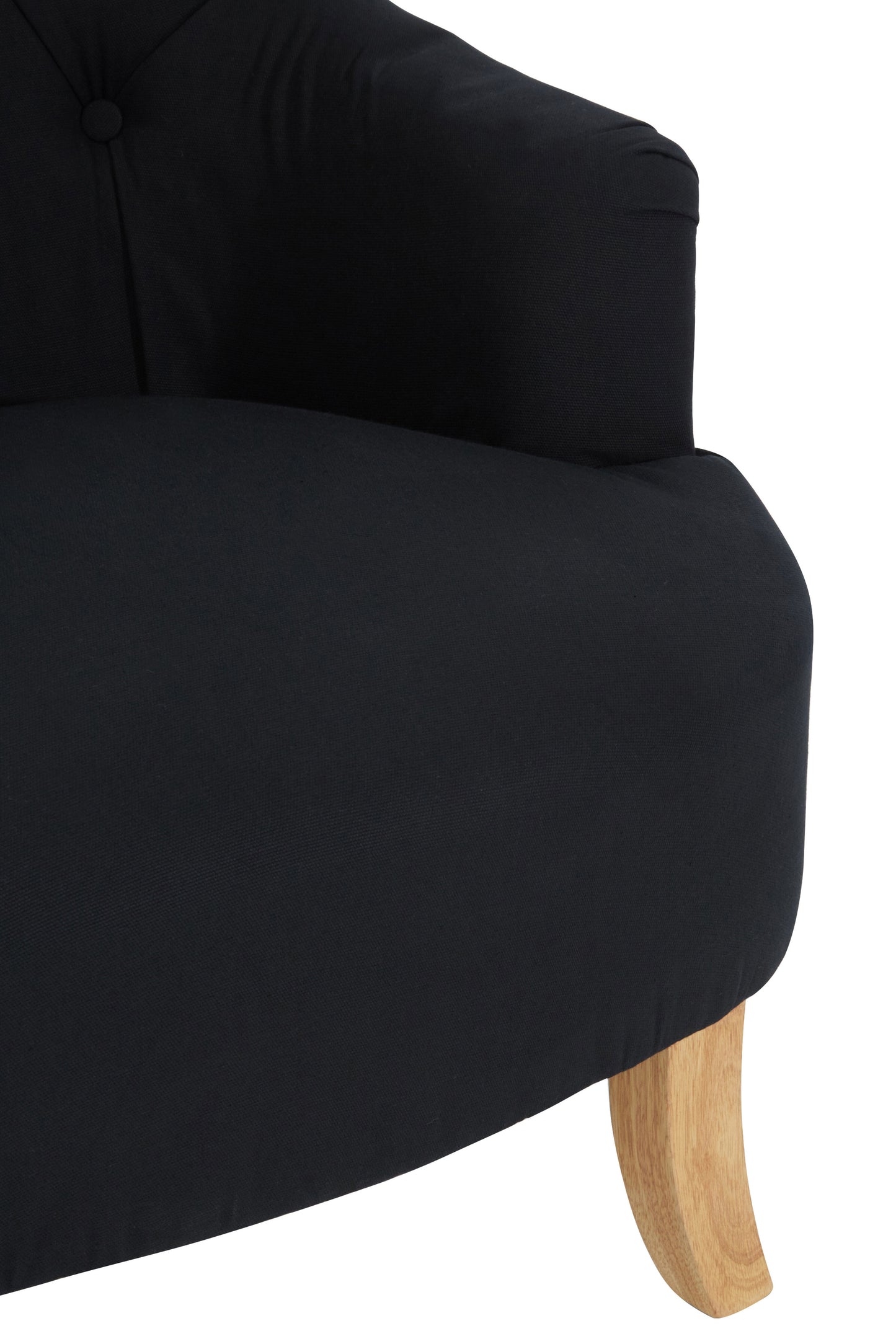Ardela & Co Hemsley Black Cotton Armchair