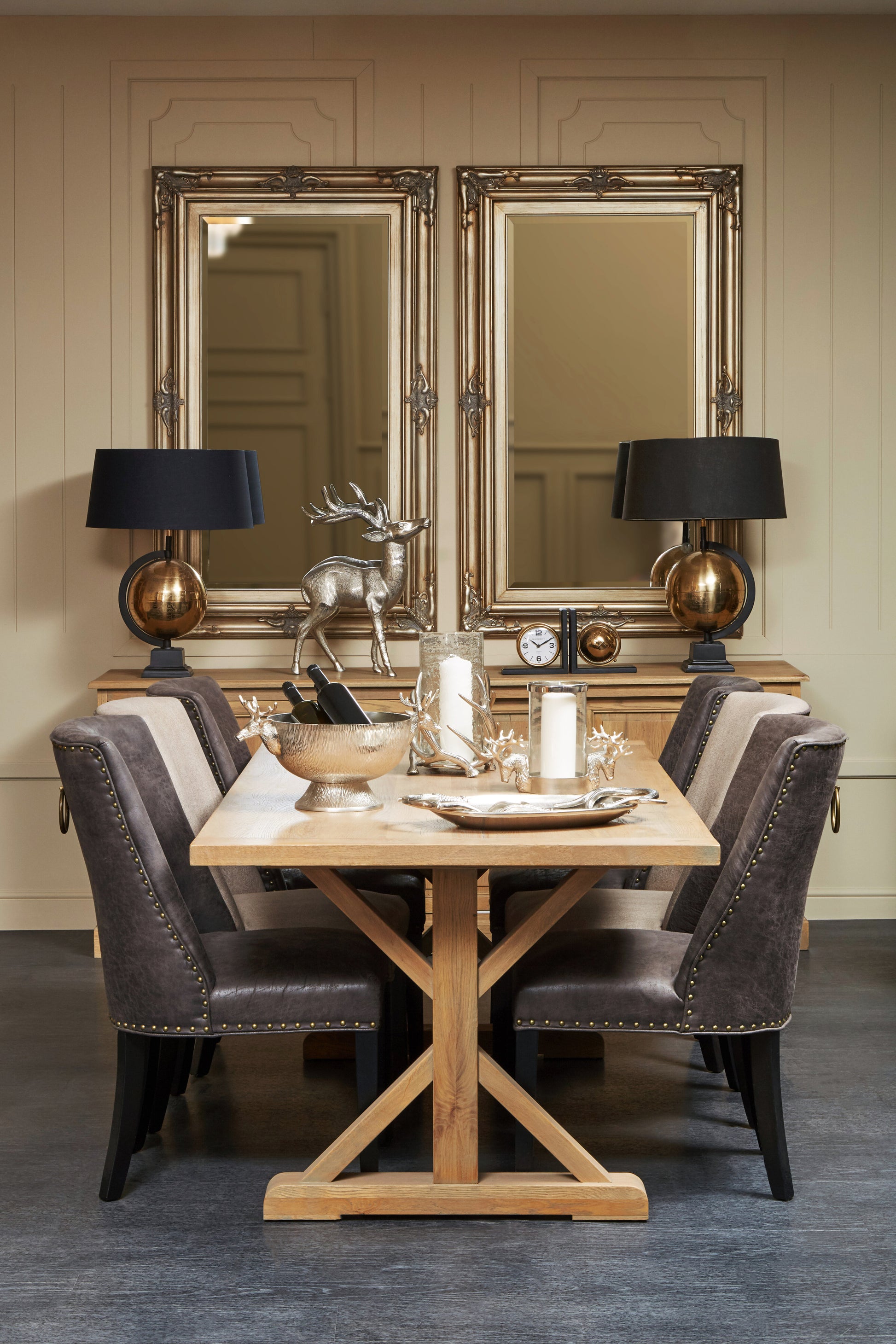 Ardela & Co Lincoln Aged Grey Dining Table