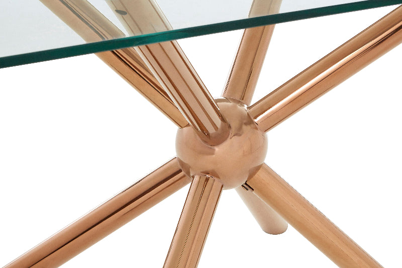 Ardela & Co Neave Rose Gold Dining Table