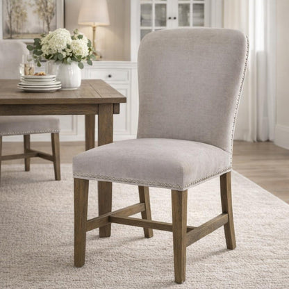 Hill Interiors Cobham Grey Uphostered Dining Chair