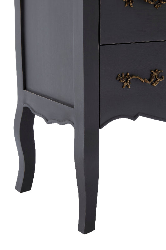 Ardela & Co Lurette Four Drawer Dark Grey Chest