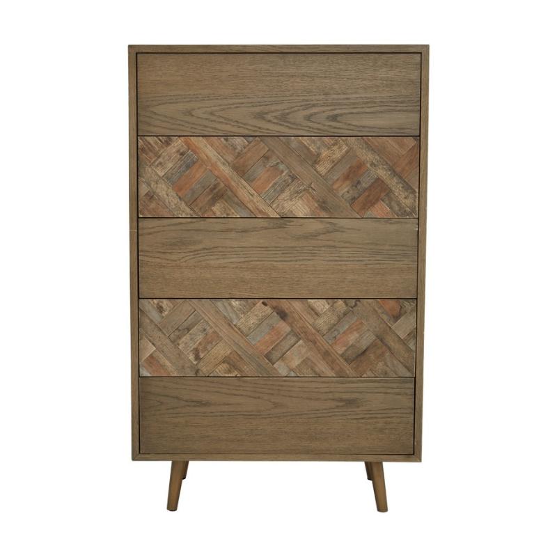 Ardela & Co Selene 5 Drawer Wood Chest – Live Luxora