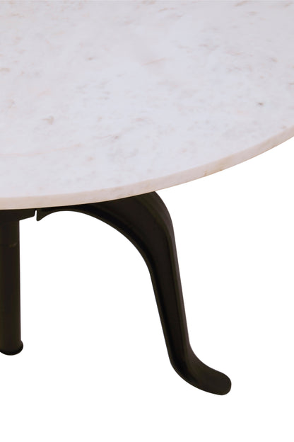 Ardela & Co Small Bar Table with White Marble Top