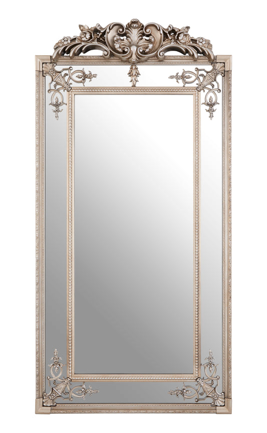 Ardela & Co  Ornate Wall Mirror with Champagne Finish