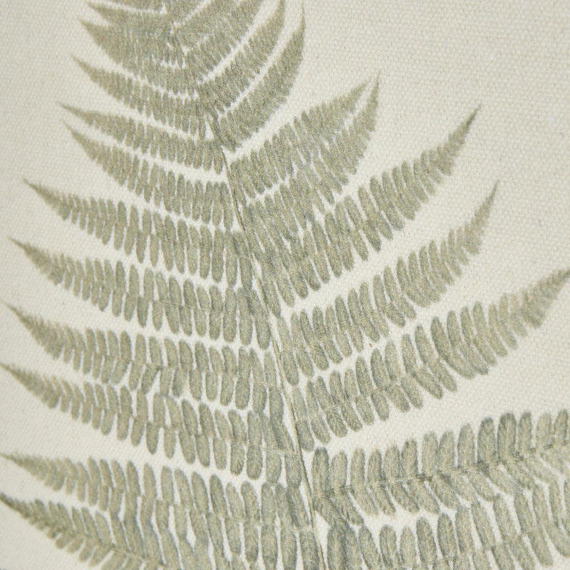 Fern leaf pattern on a beige background