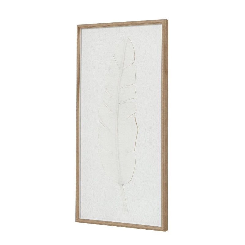 Framed abstract artwork on a white background