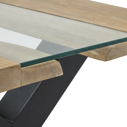 Hill Interiors Live Edge Light Acacia River Coffee Table