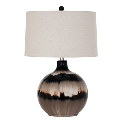 Hill Interiors Sepia Shadows Table Lamp With Linen Shade