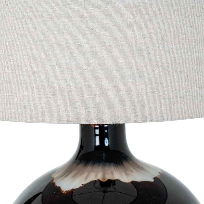 Hill Interiors Sepia Shadows Table Lamp With Linen Shade
