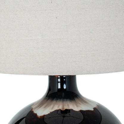 Hill Interiors Sepia Shadows Table Lamp With Linen Shade