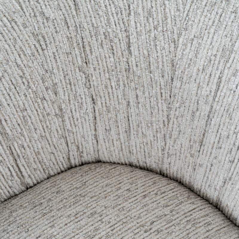 Close-up of textured gray fabric with a subtle pattern