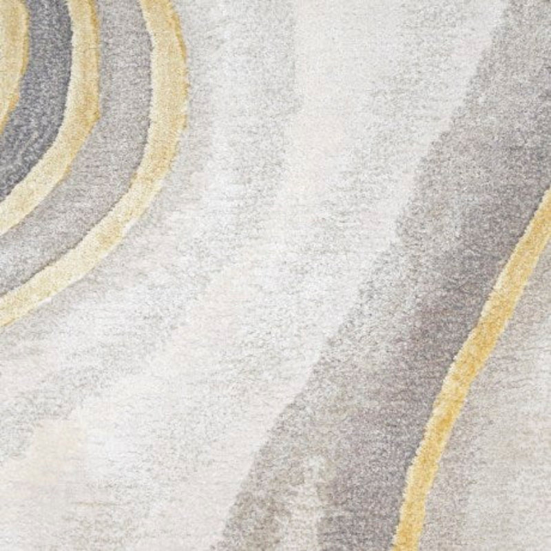 Nourison Prismatic Charcoal Marble Rug - Charcoal Grey