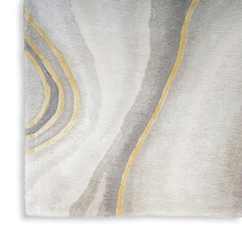 Nourison Prismatic Charcoal Marble Rug - Charcoal Grey