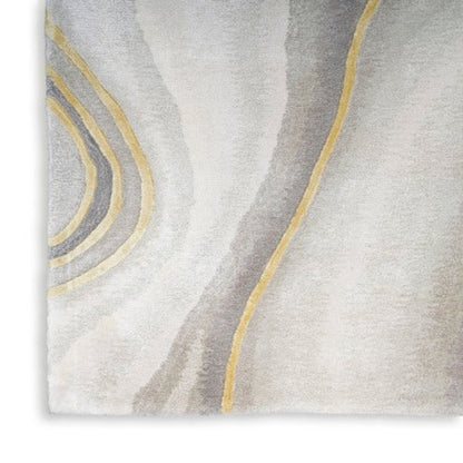 Nourison Prismatic Charcoal Marble Rug - Charcoal Grey