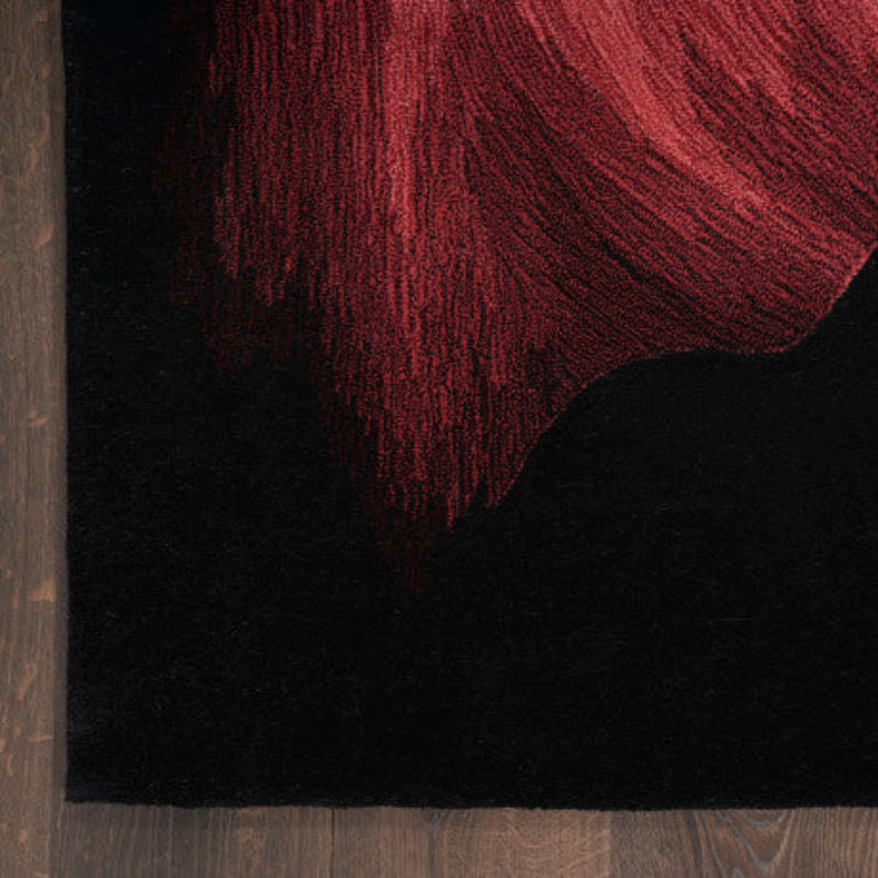 Nourison Prismatic Sunset Bloom Rug - Black