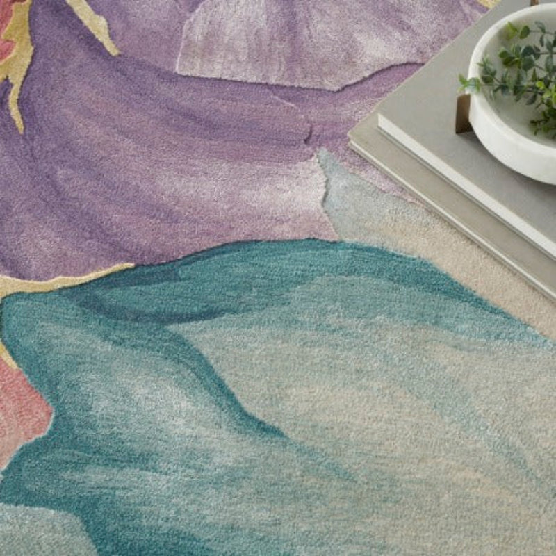 Nourison Prismatic Blush Bloom Rug - Ivory