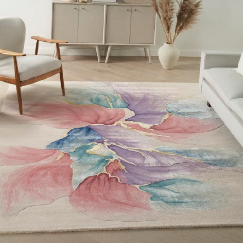 Nourison Prismatic Blush Bloom Rug - Ivory