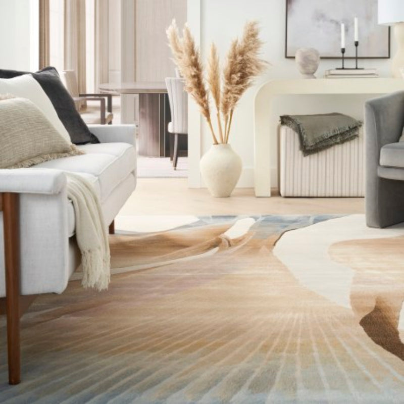 Nourison Prismatic Abstract Sand Rug