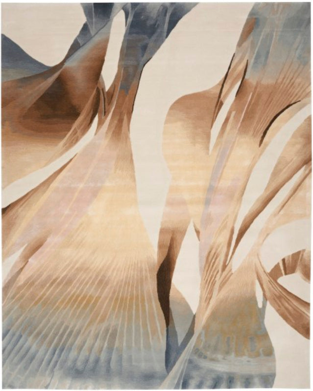 Nourison Prismatic Abstract Sand Rug
