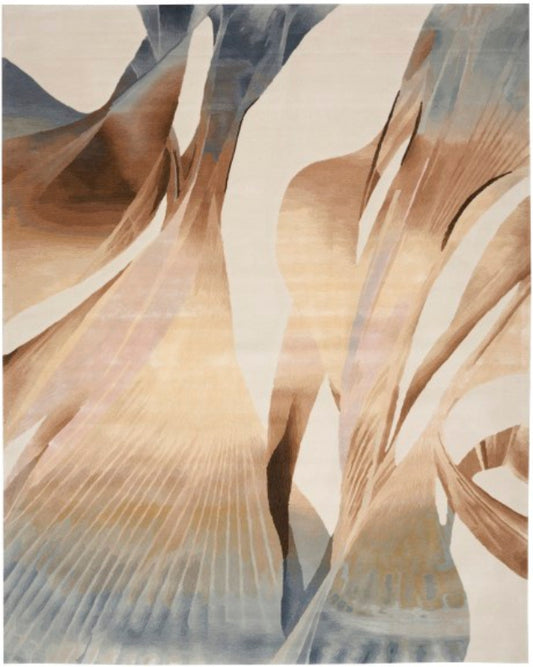 Nourison Prismatic Abstract Sand Rug