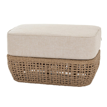 Hill Interiors Bloom Outdoor Rattan Footstool