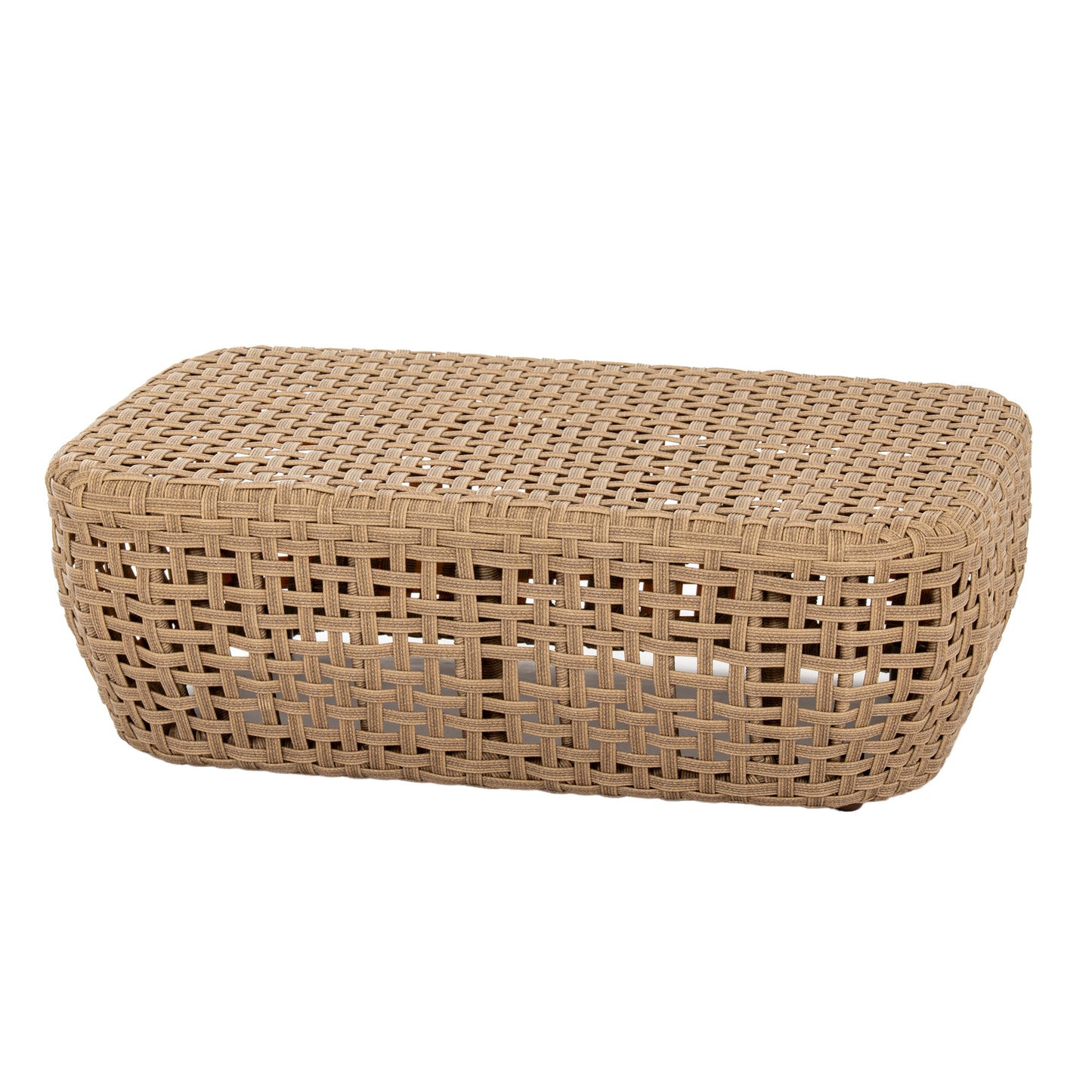 Hill Interiors Bloom Outdoor Rattan Footstool