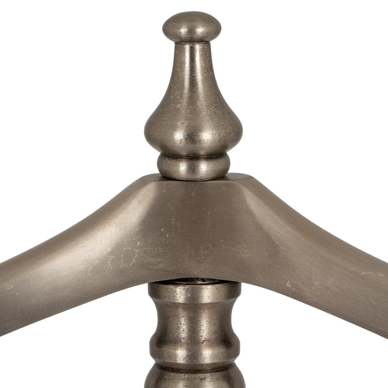 Hill Interiors Antiqued Silver Valet Stand