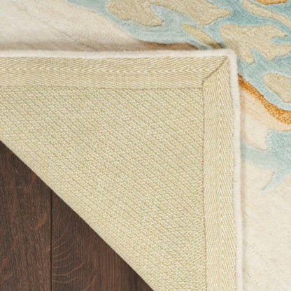 Nourison Prismatic Sand & Blue Marble Rug