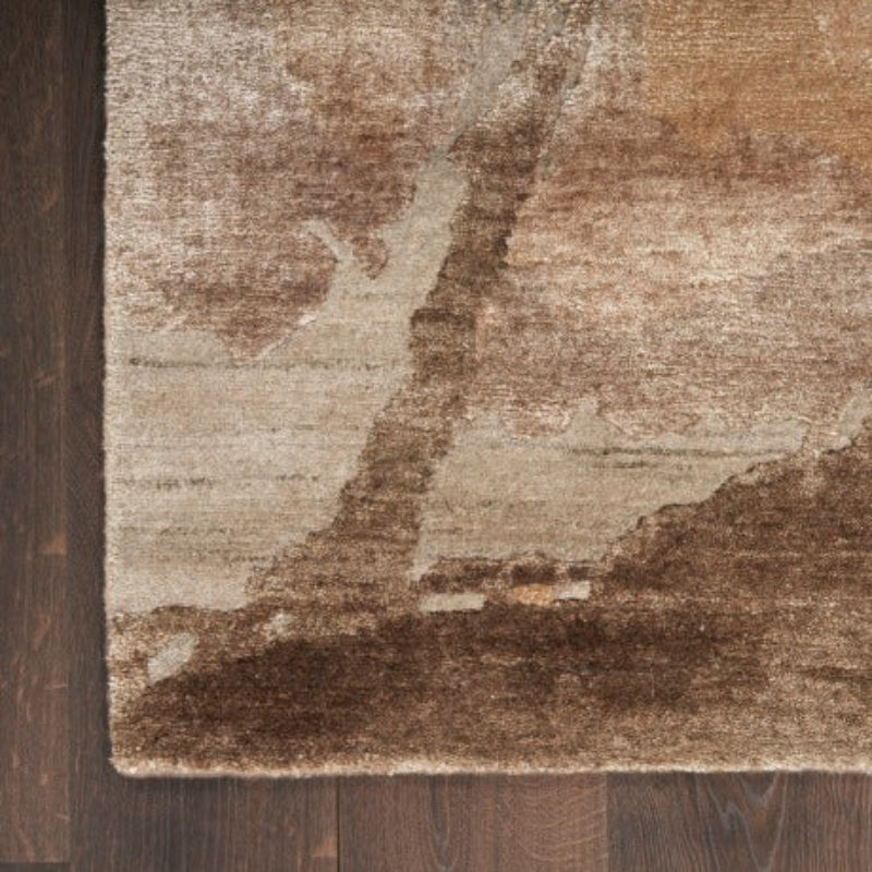 Nourison Silk Shadows Tonal Rug - Beige Silver