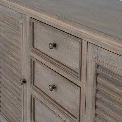 Wooden cabinet with drawers and shutters
