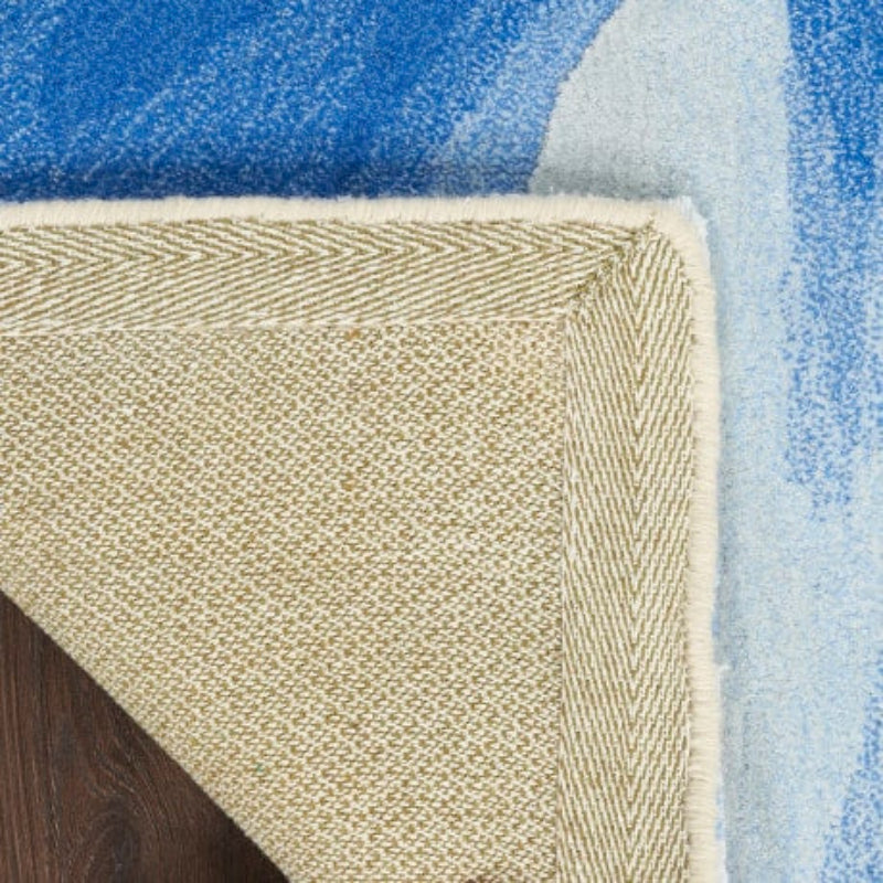 Nourison Prismatic Painterly Blue Rug - Multicolour
