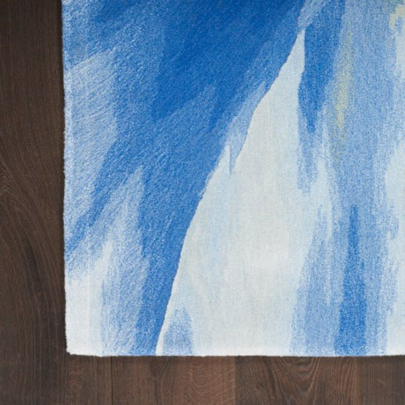 Nourison Prismatic Painterly Blue Rug - Multicolour