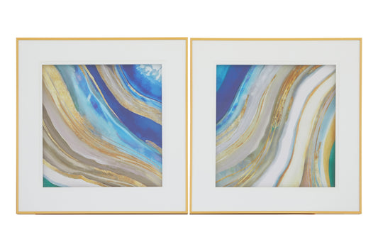Ardela & Co Mason Set Of Two Abstract Wall Art