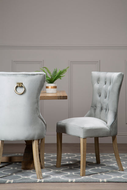 Ardela & Co Mayfair Grey Button Dining Chair