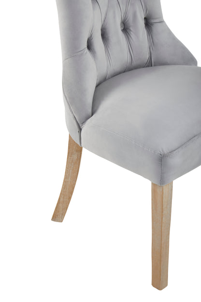 Ardela & Co Mayfair Grey Button Dining Chair